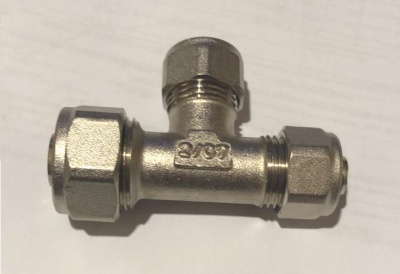 HENCO тройник перех. обжим 20х16х16