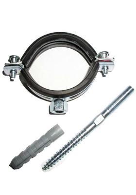 Хомут сантехнический 2 1/2" (75-80 мм) с шпилькой