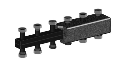 MEIBES Коллектор распределительный до 7 отопительных контуров (с комплектом кронштейнов)